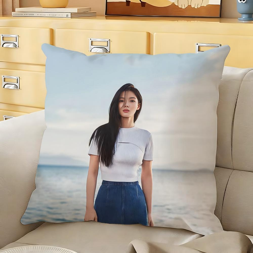 

Host KKimS You JJungS Cushion Cover Soft Durable Reversible Pillow Cover Home Car MultiScene Daily Comfort Pillowcase 30X30cm