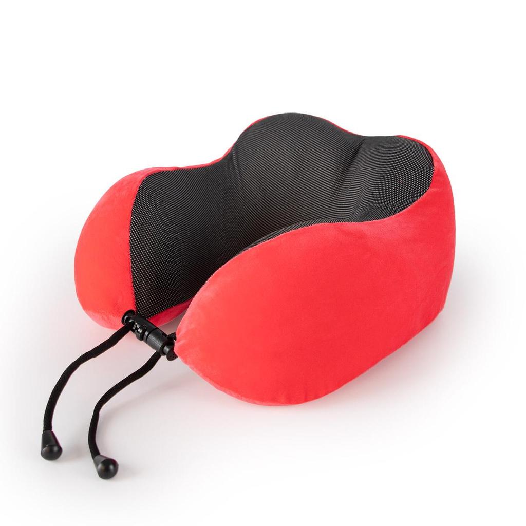 U-Shaped Memory Foam Travel Neck Pillow for Airplane and Car Support