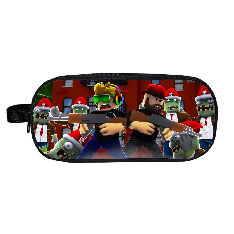 Roblox Cartoon Pencil Case For Boys And Girls With Durable Material**