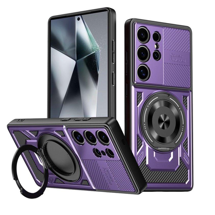 360° Rotate Ring Stand Magnetic Wireless Charge Case for Samsung Galaxy A06 A05 A05S A35 A15 A12 A13 A04S A14 4G 5G Armor Cover