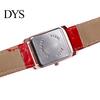 Watch Wrist Square Case Comfortable Alloy Unisex Casual Quartz Wristwatch for Daily Life Analog