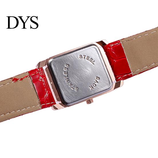 Watch Wrist Square Case Comfortable Alloy Unisex Casual Quartz Wristwatch for Daily Life Analog