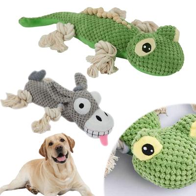 Dog Toy Bite-resistant Plush Sound Toy Funny Squeaking Stuffed Toy for Pet Training Accessories