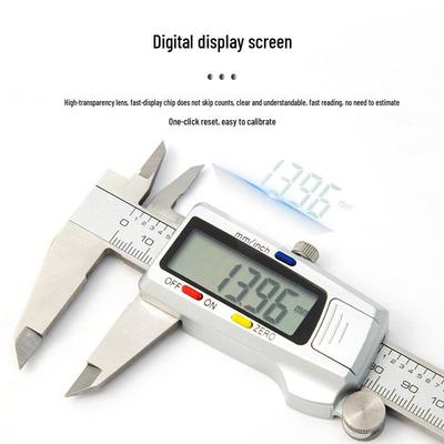 YTH Stainless Steel Digital Vernier Caliper 150mm - Precise Depth, Inner & Outer Diameter Measuring Tool