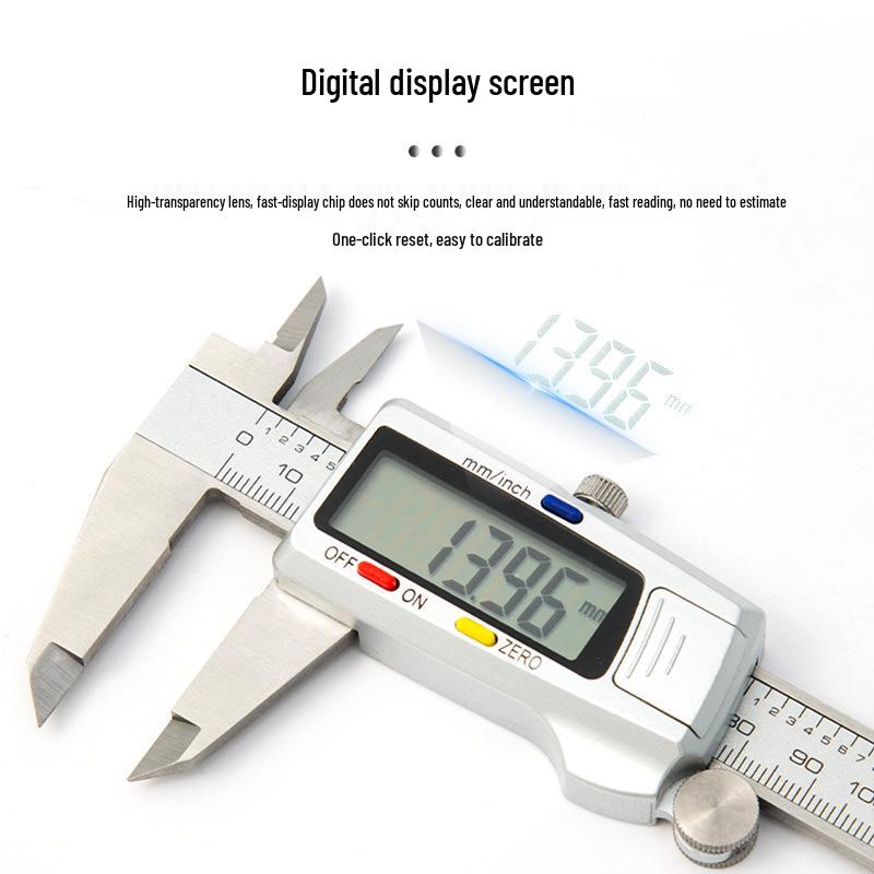 YTH Stainless Steel Digital Vernier Caliper 150mm - Precise Depth, Inner & Outer Diameter Measuring Tool