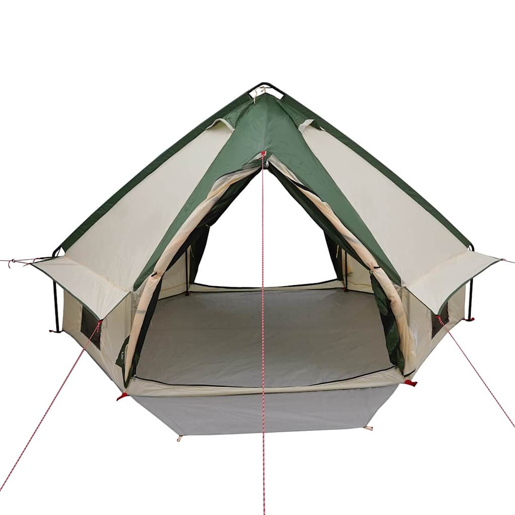 Teepee Tent for 4 Persons Green and Grey 388 x 320 x 169 cm