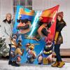 Clash Royale printed throw blanket—lightweight,soft,warm;versatile blanket for all seasons—perfect as &air-conditioning throw,nap blanket