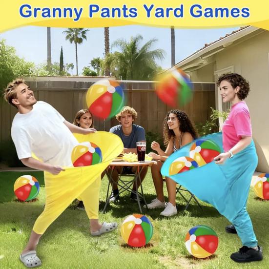 Catch Game Pants Breathable Oversized Granny Pants Ball Toss Game for Outdoor Lawn Parties Backyard