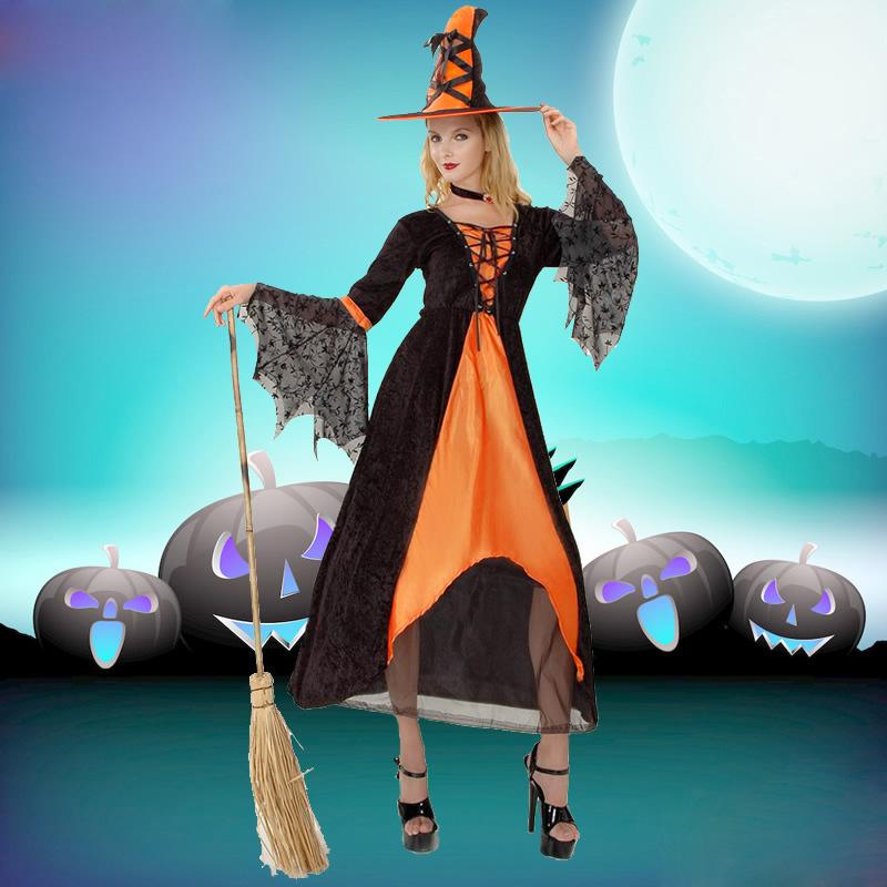 Игровой костюм искушение костюм ведьмы костюм демона взрослый Хэллоуин косплей костюм женский бар ds M