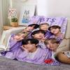 1pc Kpop Group Portrait flannel Blanket for Super Soft Cute Comfort Blanket for Travel Bedding Couch Sofa Blanket Y72327