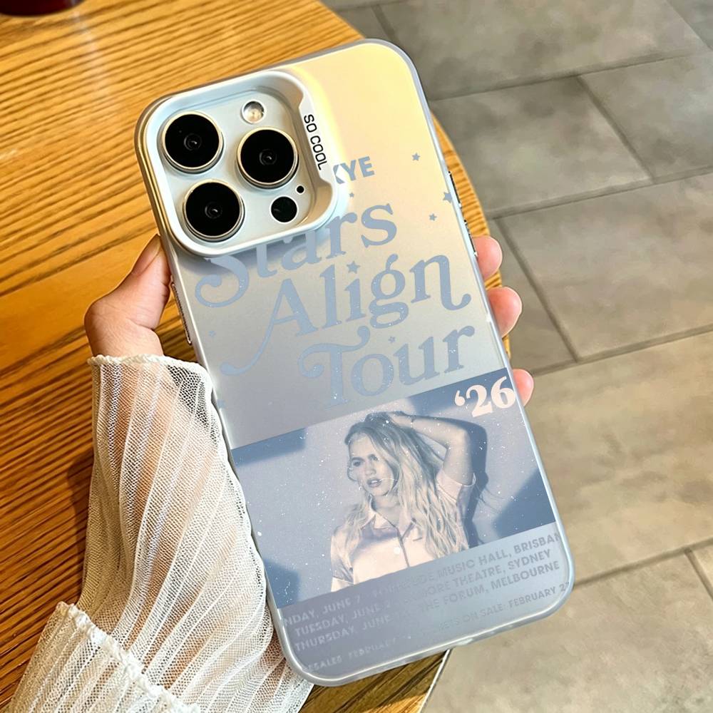 F-Freya Skye Cantante Funda para Teléfono Para iPhone 17,16,15,14,13,12,11 Plus,Pro Max,XS,Funda Colorida Plata Blanca
