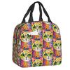 Custom Yayoi Kusama Abstract Painting Insulated Lunch Bag for Women Resuable Cooler Thermal Lunch Box Kids School Children