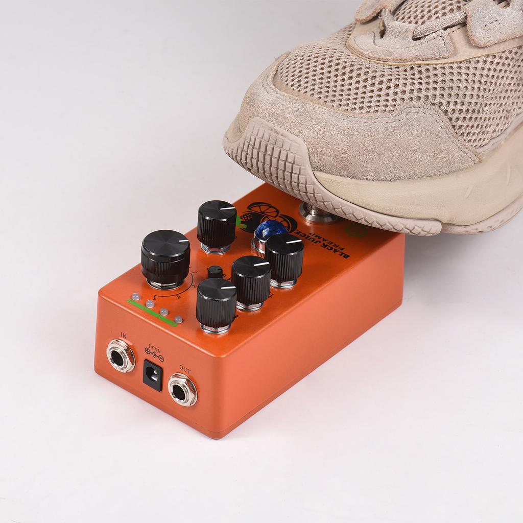 MOSKYAUDIO BLACK JUICE Guitar Preamp Overdrive Effects Pedal Gain/Mid