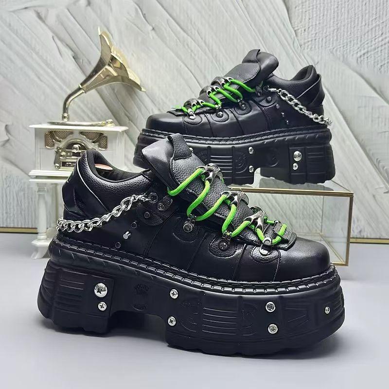 5 Spring New Men's Platform Internet Celebrity Fried Street Niche Retro Fashion Trend Sneakers Dad Shoes