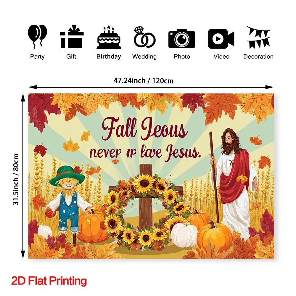 2D flat surface 1-piece autumn harvest pumpkin photography background cloth suitable for home garden and studio