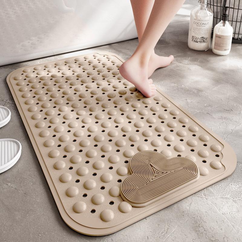 DEXI PVC zuignap badmat, antislip badkamer vloermat voor douche en bad