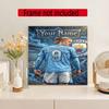 Haaland Customize Your Name Diamond Painting Round Diamond Diy Frameless Holiday Artwork Suitable For Home Office Wall Decoration
