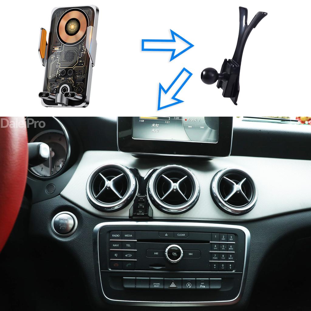 Para 2013-2019 Mercedes Benz CLA C117 Soporte para Teléfono de Coche Cargador Inalámbrico Soporte Magsafe Sujeción Automática Imán Fuerte Accesorios