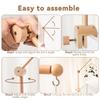 Wooden Arched Crib Mobile Arm & Mosquito Net Hanger - Newborn Soothing Accessory