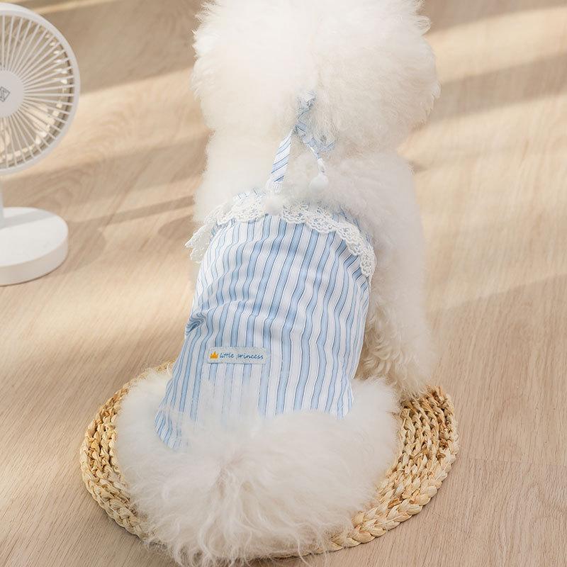 

23 years old new lace lace-up vest teddy bear small and medium-sized dog pet suspender cat two-legged clothes XL (recommended weight 11-7.5 kg) помаранчевий