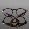 Fashion Round Small Frame Rivet Computer Glasses Classic Tortoiseshell Pattern Men Women Anti Blue Light Ultra Light Vintage Clear Lens Eyewear
