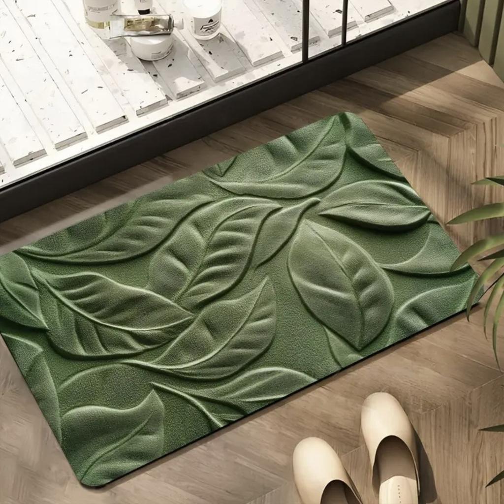 3D Floor Mat for Household Bathroom Anti Slip Quick Drying Dirt Resistant Easy To Maintain Floor Mat