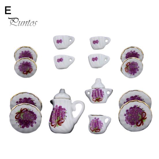 

Кукольный дом миниатюрный мини керамический чайный сервиз модель сказочный сад декор украшения E