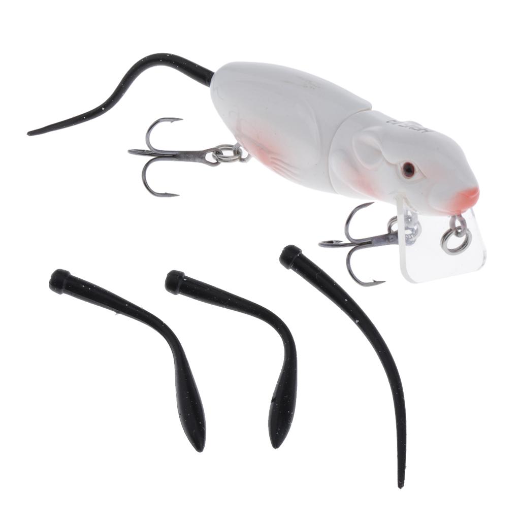 Mouse Shape Artificial Baits Easy To Use Fishing Lure Outdoor With Hooks Sequins