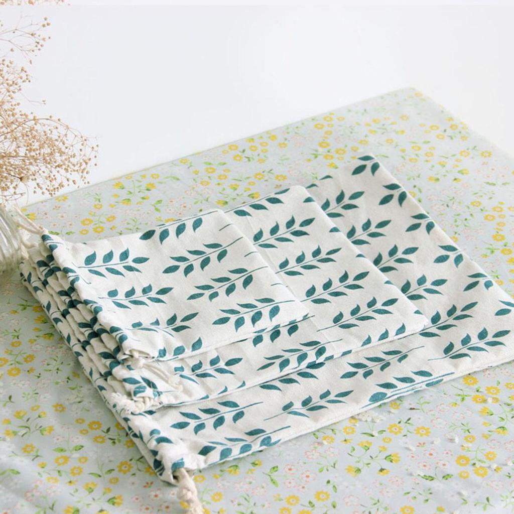 Cotton Line Drawstring Pouches Candy Favor Holder Jewelry Party Gift Bag