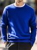 Pull fin en laine tricoté style européen-américain pour homme, col rond, Automne/Hiver 2024