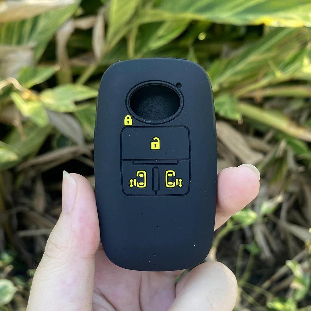 Silicone Car Key Cover Case Shell For Toyota Raize For Daihatsu Rocky 4 Buttons Key Cover Case Car Accessories