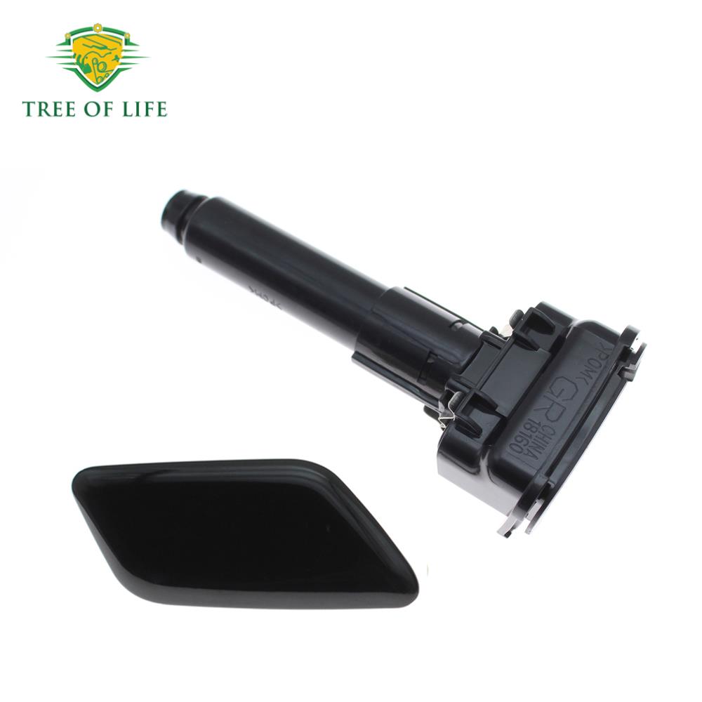 Front Bumper Headlight Headlamp Washer Nozzle Cover Cap For Nissan Patrol Y62 Series 2013 2014 2015 2016 2017 2018 New RH LH
