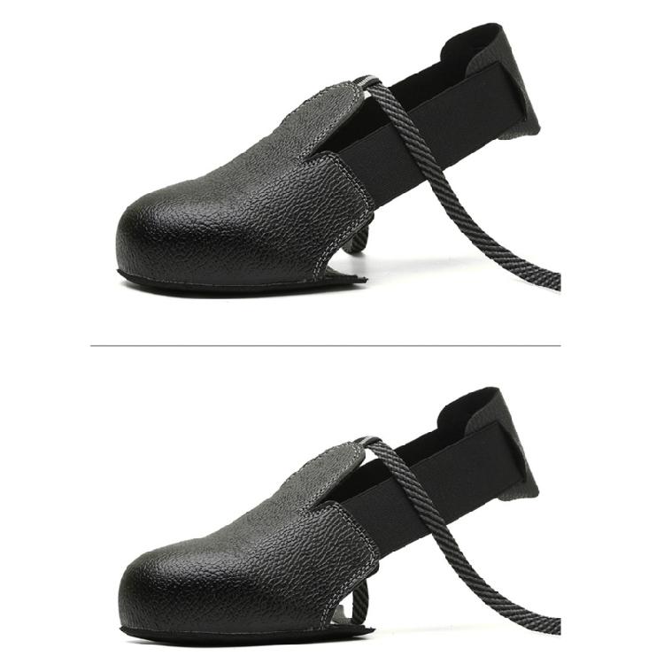 Cubrezapatos de Seguridad con Correa Ajustable, Punteras de Acero Antiaplastastamiento, Cubrezapatos Protectores Antideslizantes para Hombres y Mujeres
