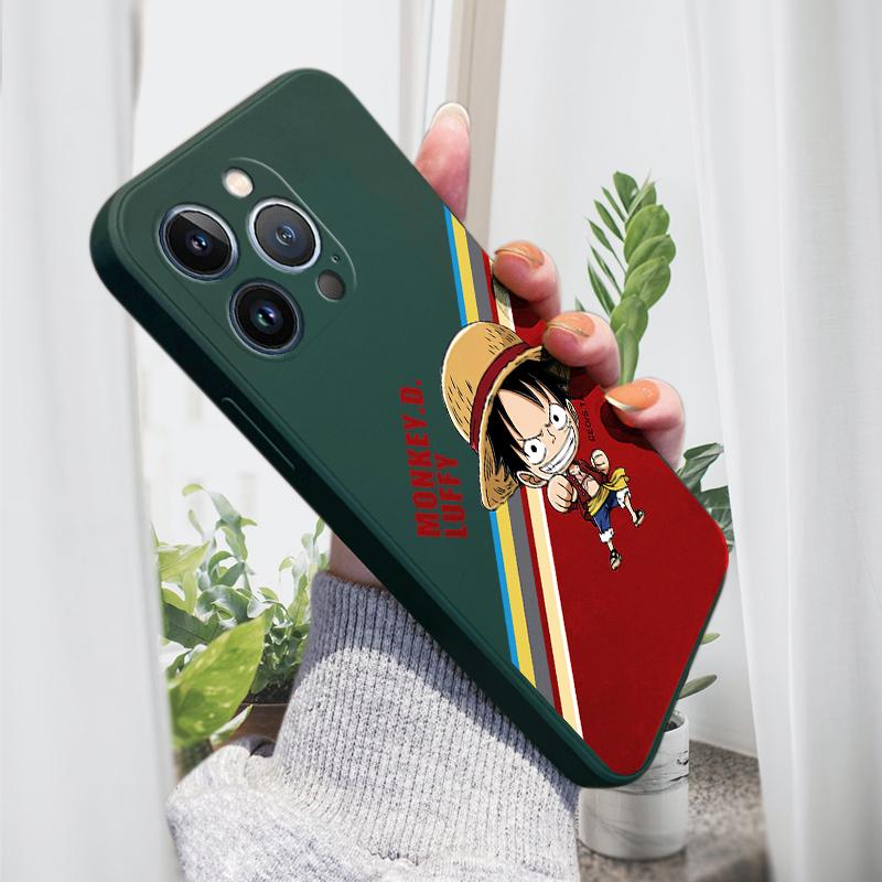 Popular Anime Phone Case for iPhone 15 14 13 12 11 Samsung Galaxy A12 A52 S24 S23 Xiaomi POCO Redmi Soft Square Liquid Silicone Cover Casing