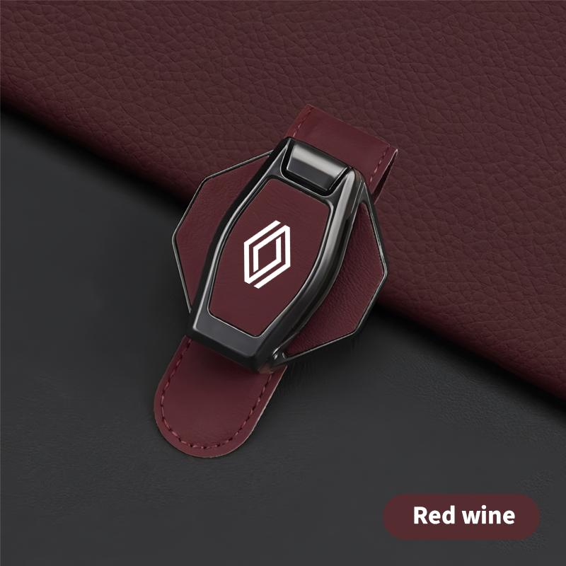 Car headrests, magnetic leather eyeglass holders, ticket holders, etc For Renault Clio Laguna 2 Megane 2 3 Duster Logan Captur