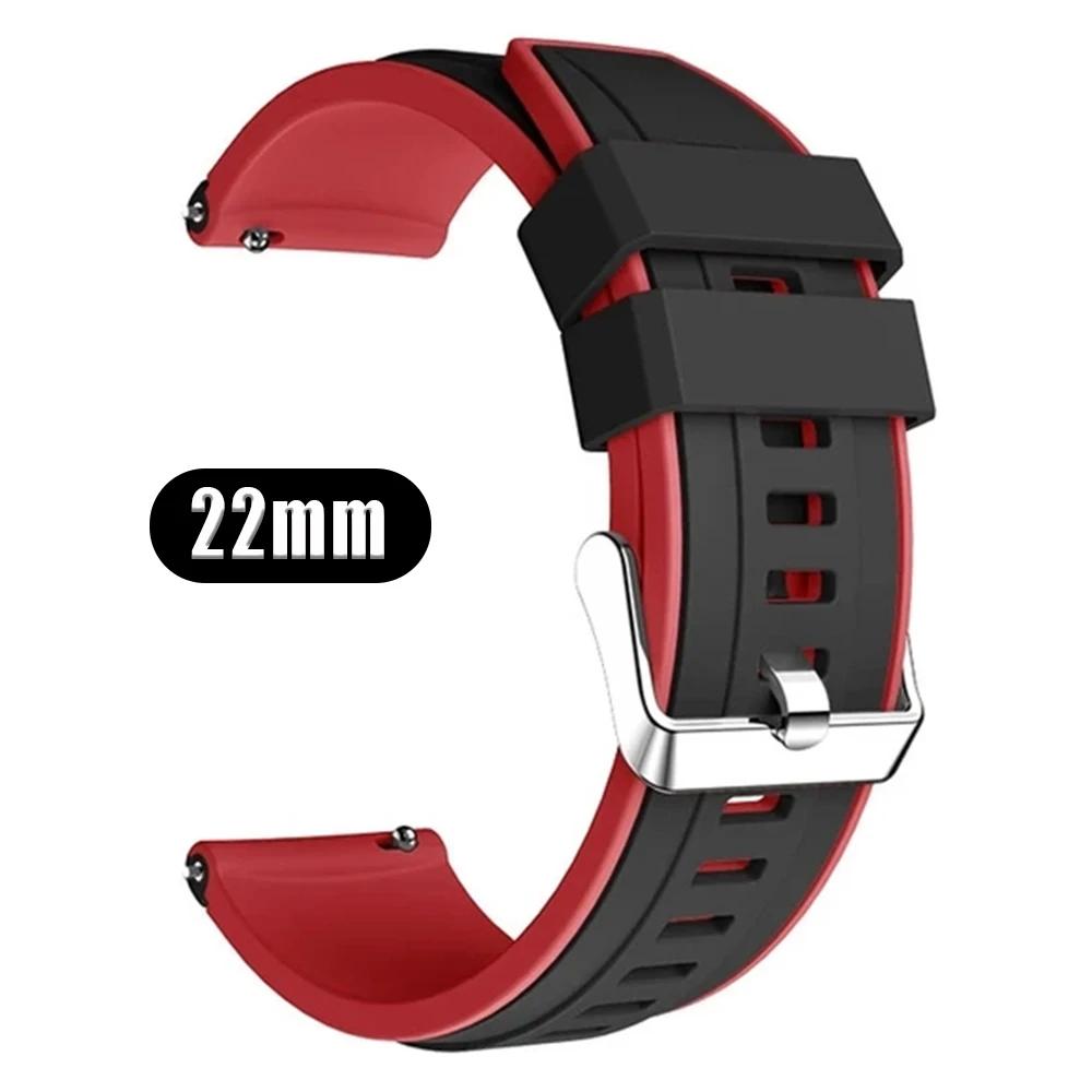 Silicone Watchband 22mm For TicWatch GTH2 GTX/GTW Soft Bracelet For TicWatch Pro 2021/3 Ultra LTE GPS S2 E2 Sports Strap Replace