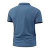 Summer New Men Short Sleeve Lapel Pure Color Polo Shirt Men Business Casual Golf Polo Shirt Tops