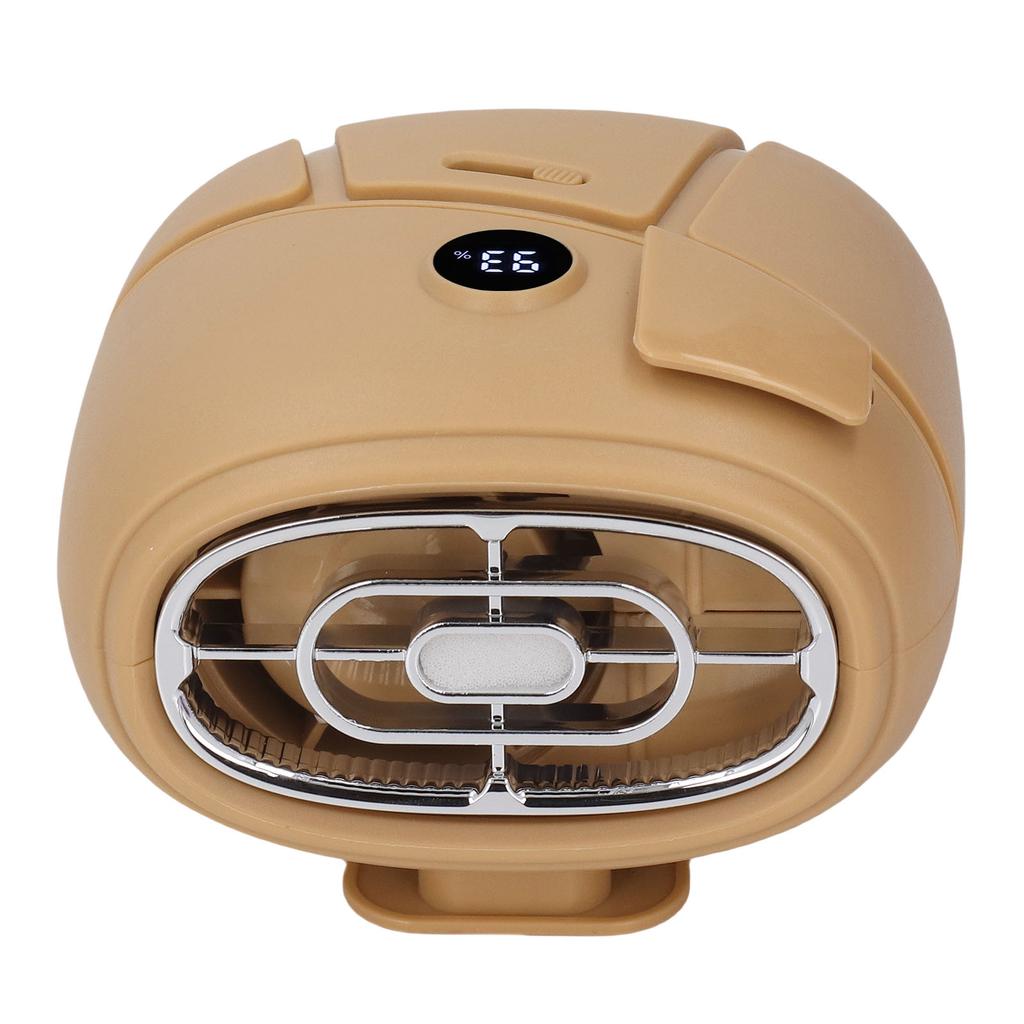 Waist Hanging Fan LED Display Portable Cooling Fan for Outdoor Work 100 Levels Adjustment Scent Diffusion Function