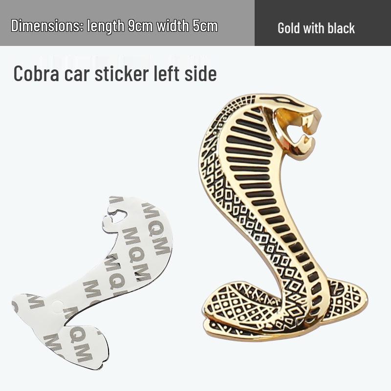 Cobra Snake Metal Grille Emblem for Ford Mustang
