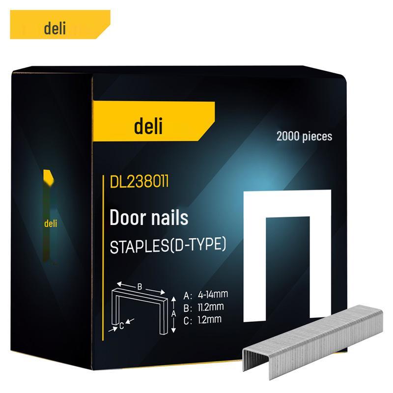 Deli Manual Staple & Brad Nailer for Woodworking and Household Use