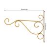 Iron Wall Hanging Bracket Art Plant Holder Hanger Hook Garden Decor