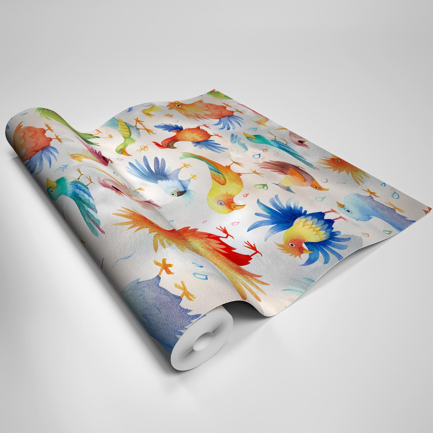 

Pink White Flower Wallpaper Living Room Bedroom Background Mural Self-adhesive Floral Wallpaper Waterproof 45x150cm