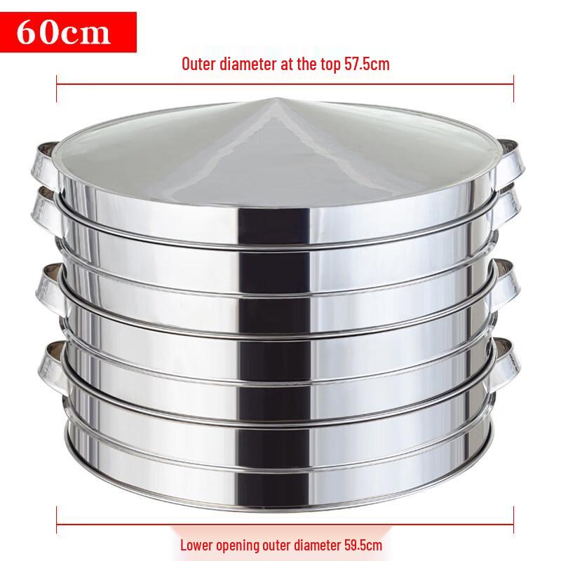 Yingtang 3-Tier Large Stainless Steel Steamer Pot