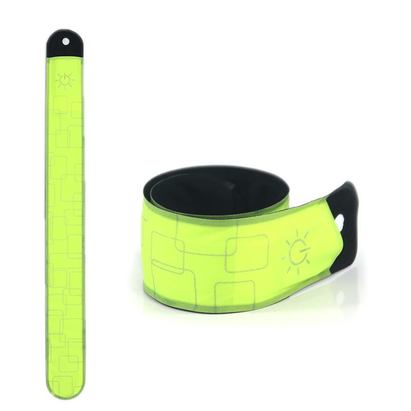 USB Rechargeable LED Luminous Snap Wristband for Night Running