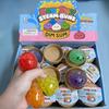6Pcs Mini Dumplings with Steamer Bun Squeezable Toys Set Soft Stress Relief Crystal Squishy Fidget Sensory Toy Party Favors Gift