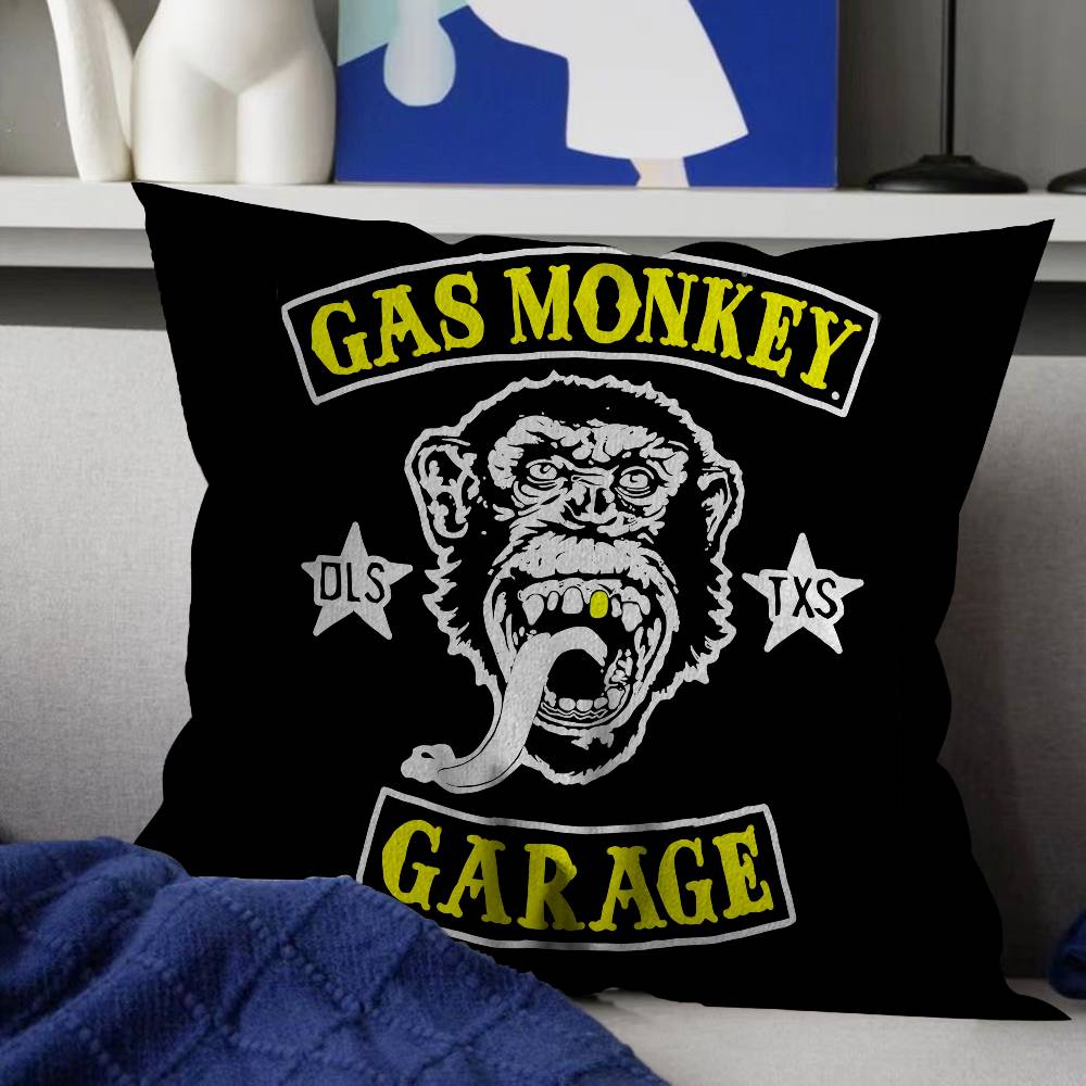 Gas Monkey Garage Logo Pillowcase toon Gift Cushion Cover Bedroom Home Sofa Chair Seat Decor pillow case