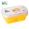 Fangcaodi Japanese Style 1000ml 2-Compartment Disposable Lunch Boxes, 20-Pack
