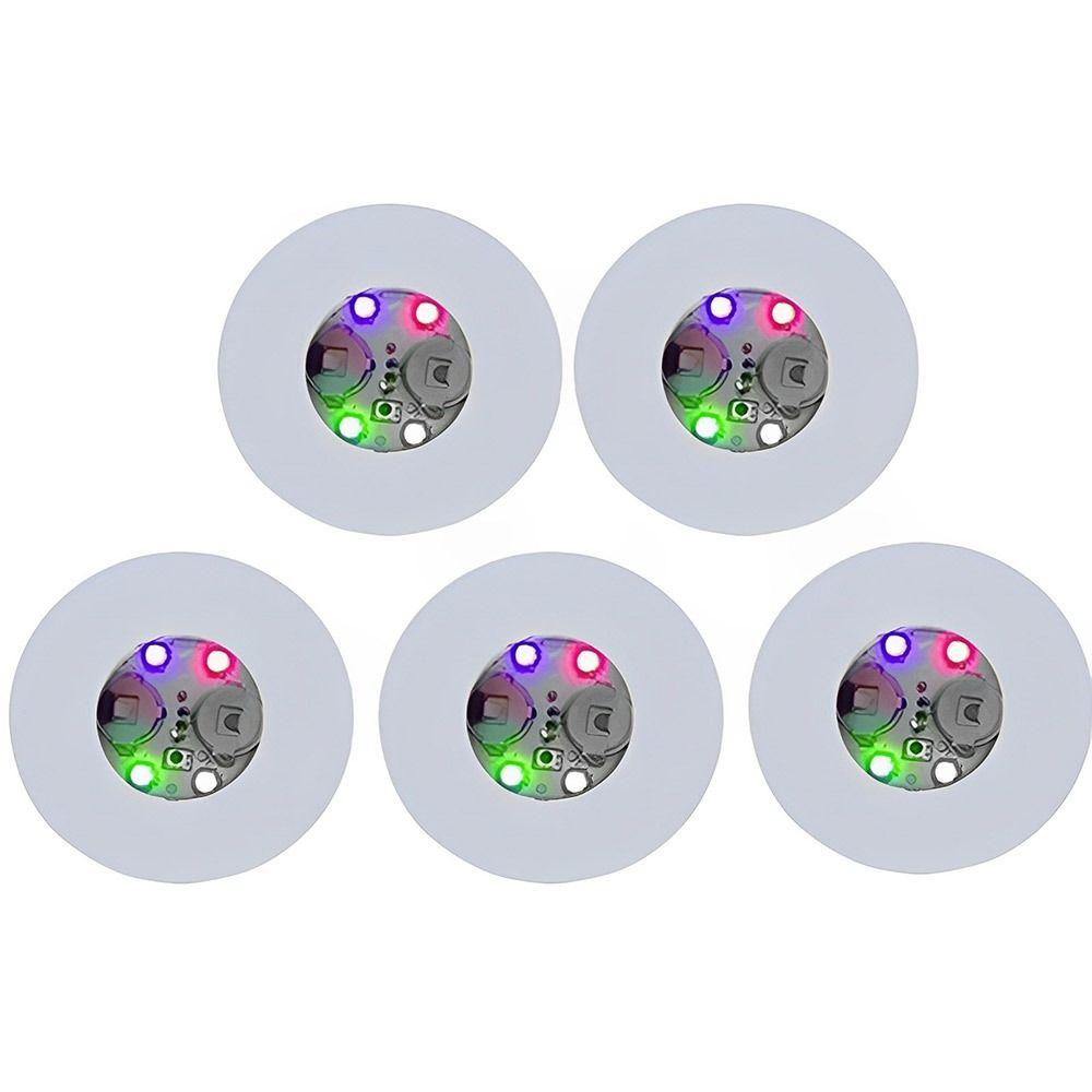 5PCS Valentine's Day Festival Wedding Supplies Bottle Stickers Lights Glow LED Glass Sticker Party Decor Bright Lamp