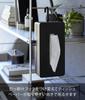 Yamazaki Jitsugyo (Yamazaki) Hook Tissue Case Black W13.5 X D10 X H33.5cm (when Using Hook Vertically) Tower Reversible Hanging Tissue Cover Paper