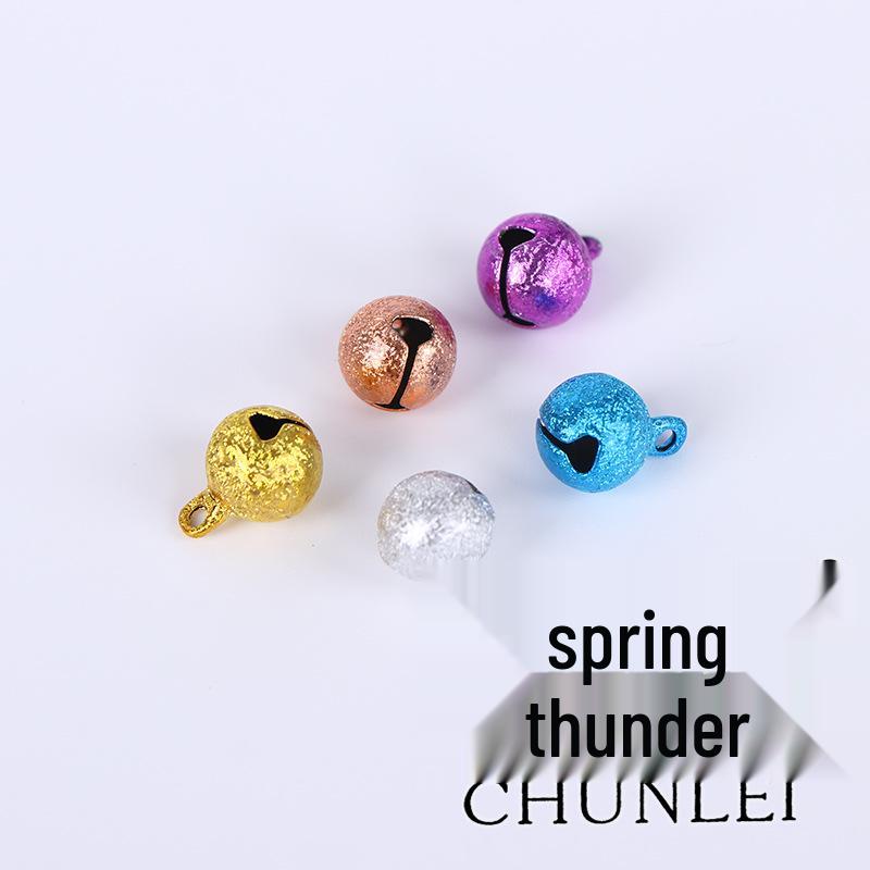 Frosted 8mm Copper Bells: DIY Keychain & Christmas Accessories